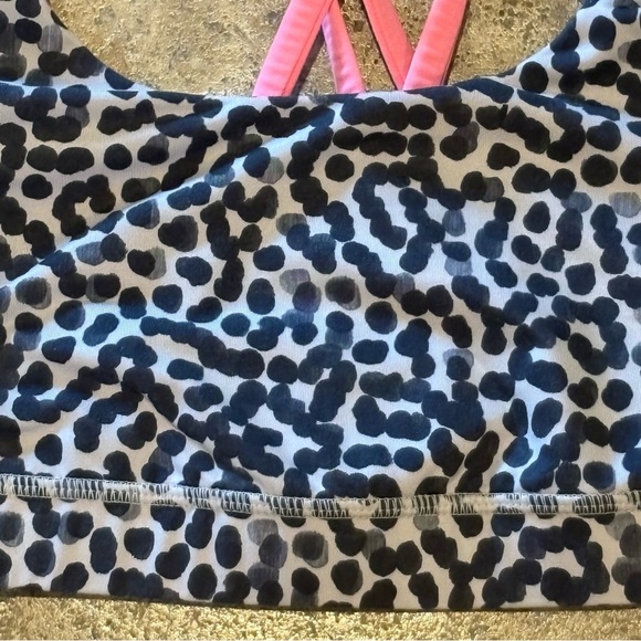 LULULEMON Patterned Athletic Sports Bra Size 6 - Picture 2 of 5